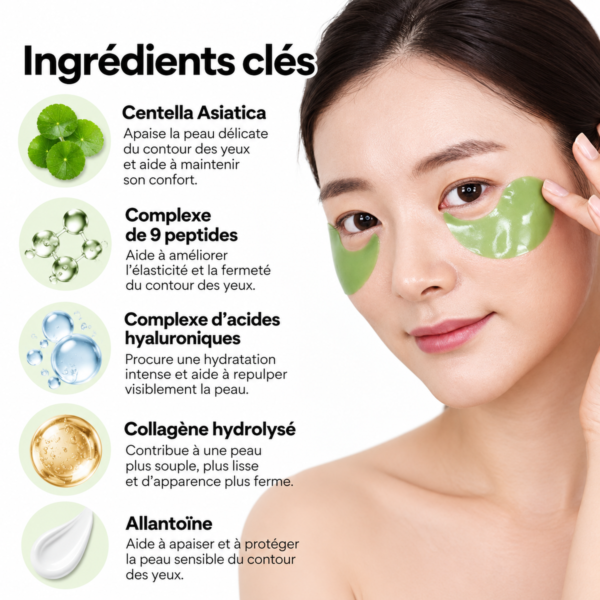 Medi-Peel – Hyaluron Cica Peptide 9 Ampoule Eye Patch - 60 Patches
