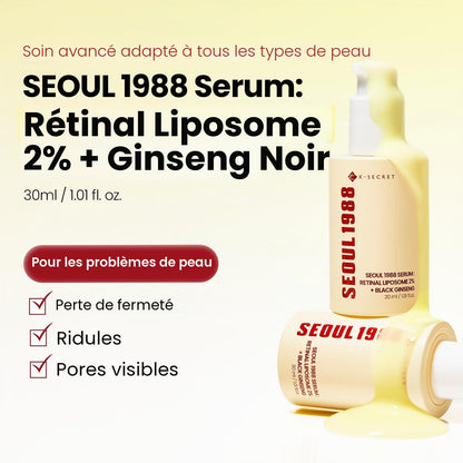 K-SECRET - SEOUL 1988 Serum: Retinal Liposome 2% + Black Ginseng - 30ml