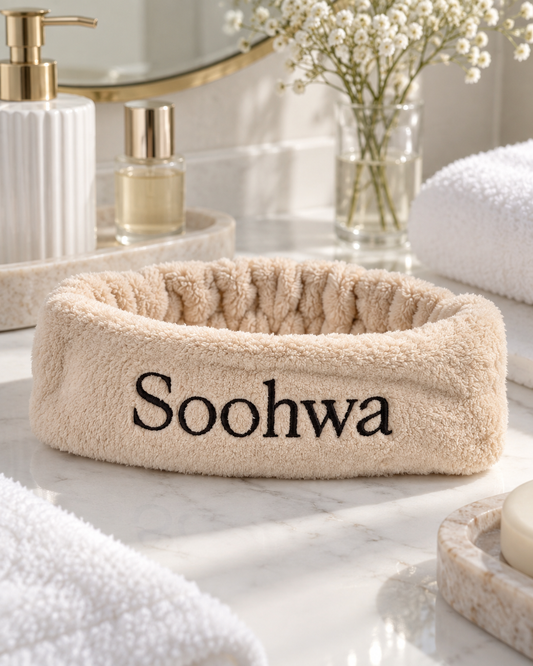 Soohwa – Bandeau Skincare en Microfibre – Beige