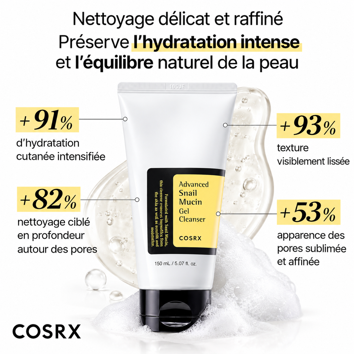COSRX – Advanced Snail Mucin Gel Cleanser - 50ml