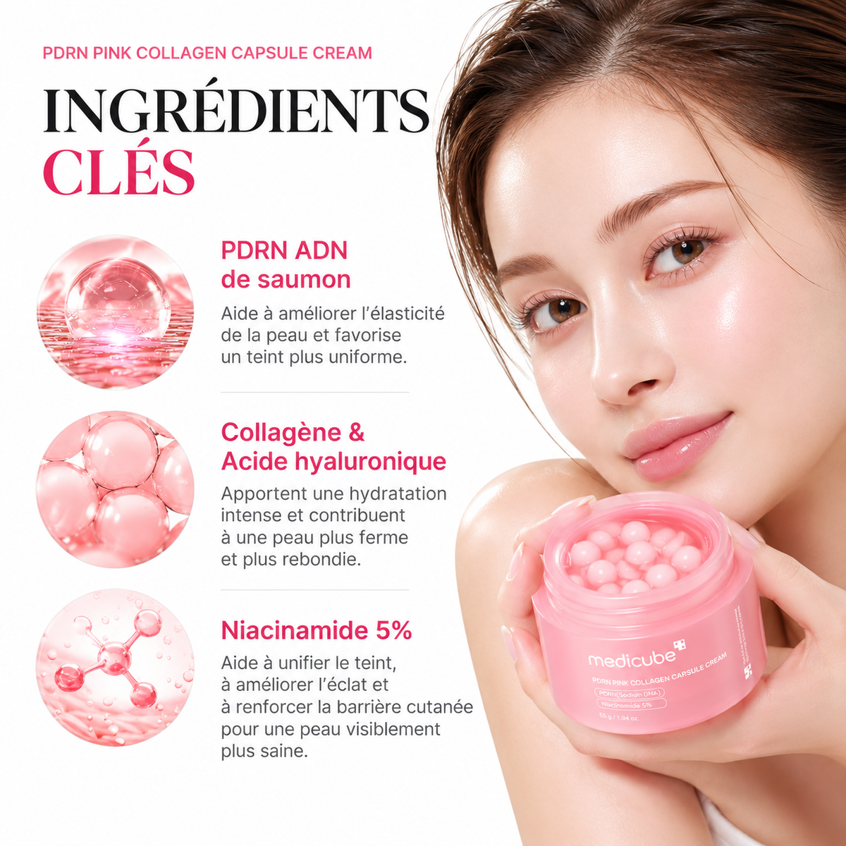 Medicube -  PDRN Pink Collagen Capsule Cream – 55 g