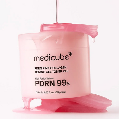 Medicube - PDRN Pink Collagen Toning Gel Toner Pad / 70 pads