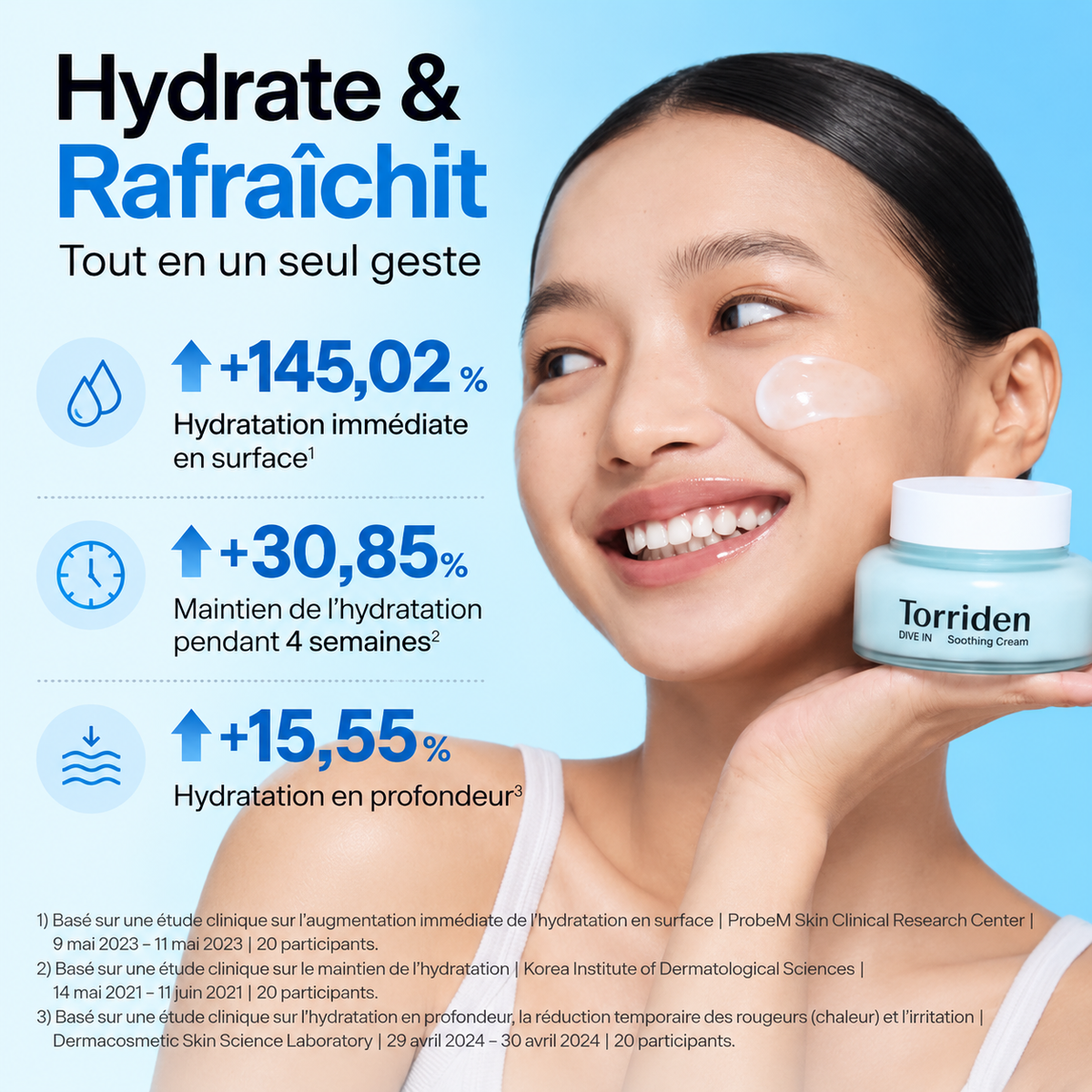 Torriden – Dive-in Low Molecular Hyaluronic Acid Soothing Cream - 100ml