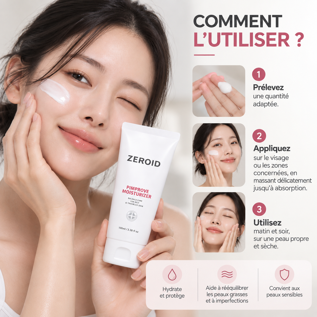ZEROID – Pimprove Moisturizer - 100ml