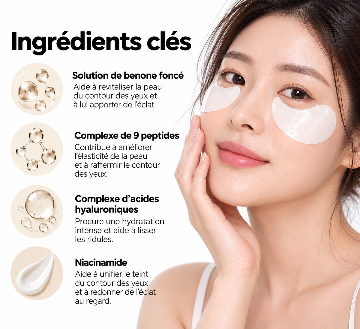 Medi-Peel – Hyaluron Dark Benone 9 Peptide Ampoule Eye Patch - 60 Patches
