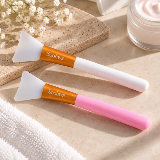 Soohwa – Applicateur en silicone pour masque visage - Blanc