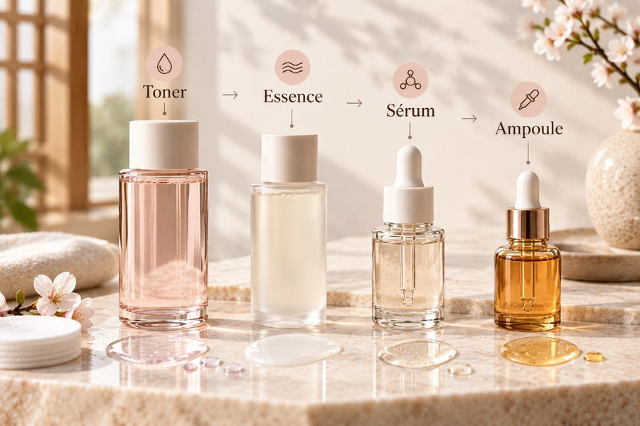 Toner, essence, sérum, ampoule : quelles différences ?